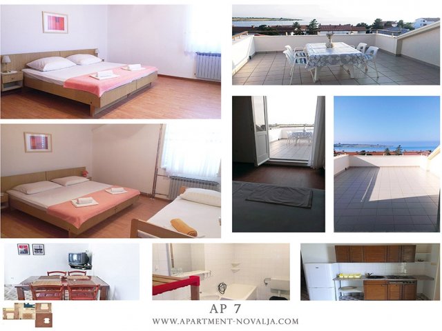 Apartmani Tomislav - Novalja AP7 (4+1)